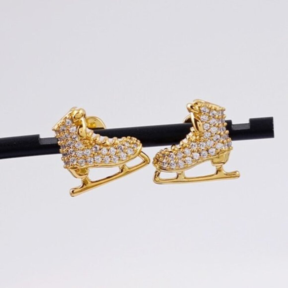 Kate Spade Snow Day Ice Skate Stud Earrings